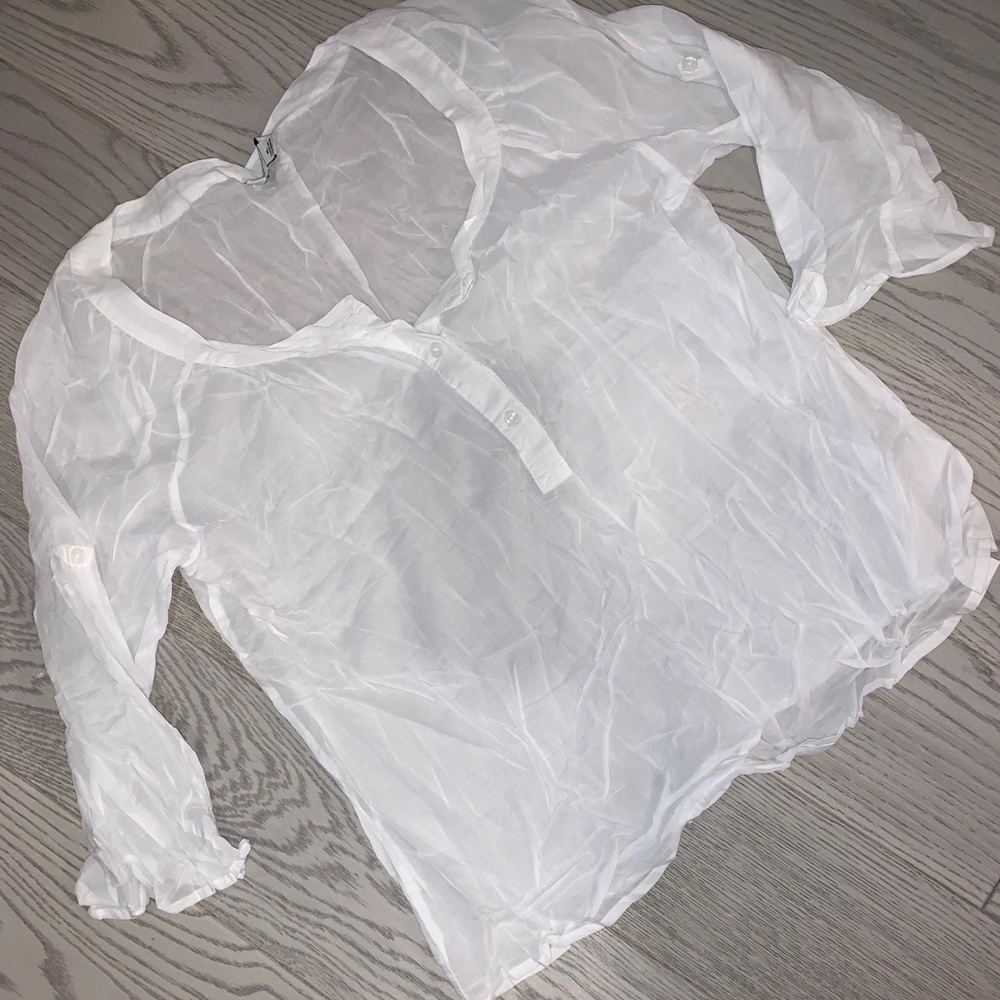 Banana republic button blouse